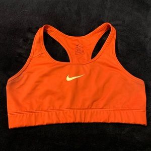 Neon Orange Nike Sports Bra